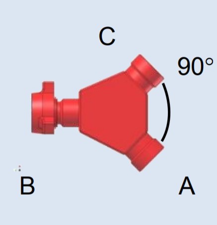 Тройник для распределения потоков рабочей жидкости ПНИТИ МВ103-54.00.000-02 Счётчики частиц в жидкости