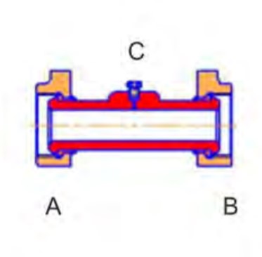 Тройник для распределения потоков рабочей жидкости ПНИТИ МВ103-58.00.000-01 Счётчики частиц в жидкости