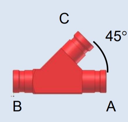 Тройник для распределения потоков рабочей жидкости ПНИТИ МВ103-67.00.000 Соединительные элементы и фильтры